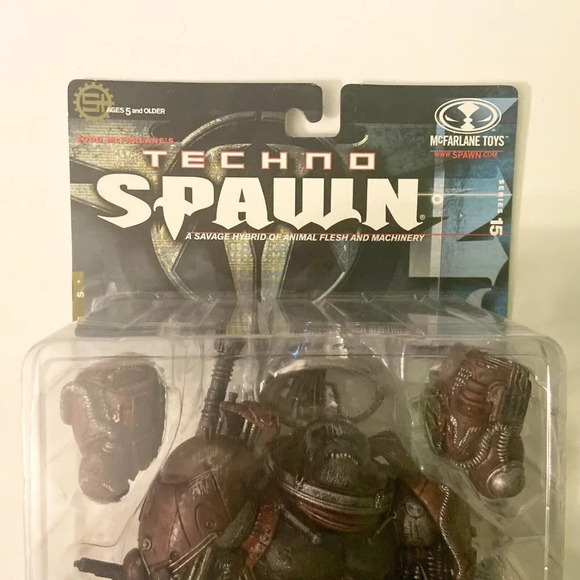 Vintage  1999 Techno Spawn Code Red Series 15 McFarlane Action Figure Gorilla - Picture 4 of 16